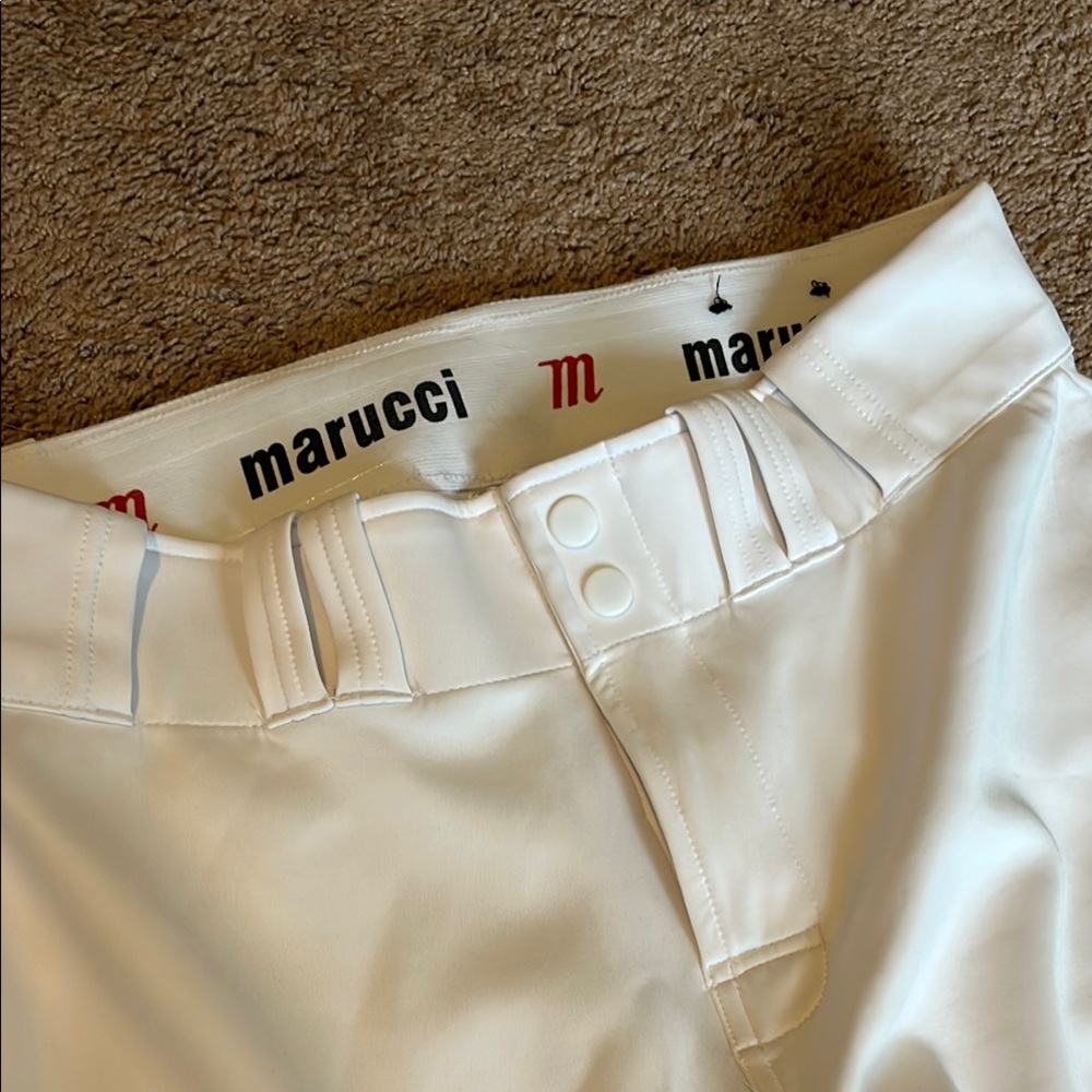 MARUCCI Baseball pants, Men’s M. White